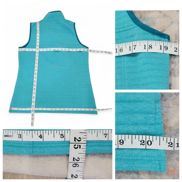 L.L. Bean Airlight Full-Zip Vest Teal Green Sleeveless Lightweight Women's M - Picture 15 of 17
